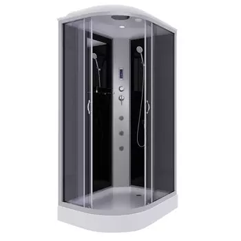 Душевая кабина Niagara Classic 120x80 NG-3512-14RP низкий поддон, стекло тонированное, профиль серебро, правая