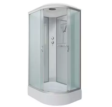 Душевая кабина Niagara Classic 130x90 NG-33394-14LP средний поддон, стекло матовое, профиль серебро, левая