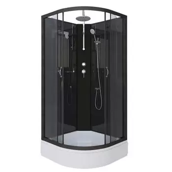 Душевая кабина Niagara Classic 90x90 NG-6501-14BKT средний поддон, стекло тонированное, профиль черный