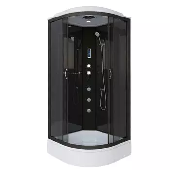 Душевая кабина Niagara Classic 90x90 NG-6501-14F средний поддон, стекло тонированное, профиль черный