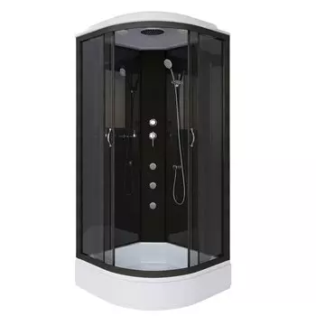 Душевая кабина Niagara Classic 90x90 NG-6501-14G средний поддон, стекло тонированное, профиль черный