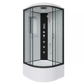 Душевая кабина Niagara Classic 90x90 NG-6708-14F высокий поддон, стекло прозрачное, профиль черный