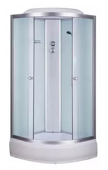 Душевая кабина Niagara Classic 100x100 NG-3302 средний поддон, стекло матовое, профиль серебро