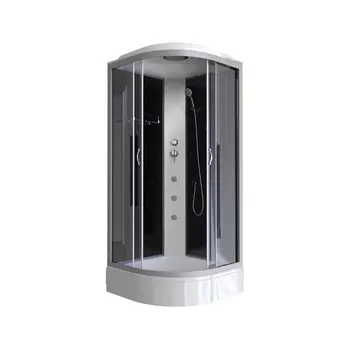 Душевая кабина Niagara Classic NG-3501G 90x90 средний поддон, стекло тонированное, профиль серебро