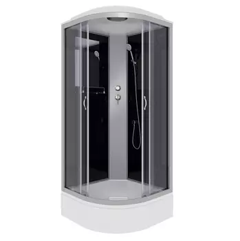 Душевая кабина Niagara Classic 80x80 NG-3503-14 средний поддон, стекло тонированное, профиль серебро