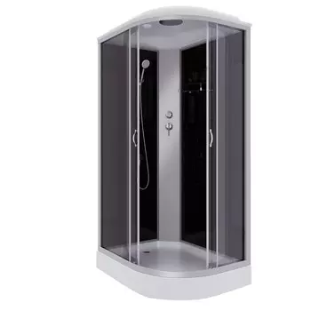 Душевая кабина Niagara Classic 120x80 NG-3512-14L низкий поддон, стекло тонированное, профиль серебро