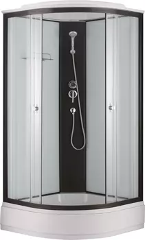 Душевая кабина Niagara Classic 100x100 NG-6702 средний поддон, стекло прозрачное, профиль черный
