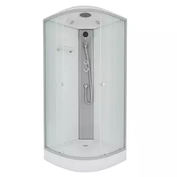 Душевая кабина Niagara Eco 90x90 E90/13/MT поддон низкий, стекло матовое, профиль серебро
