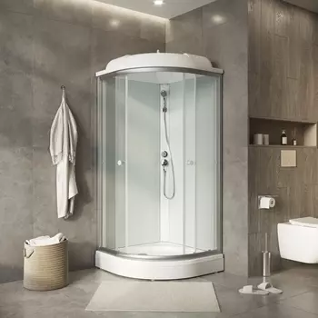 Душевая кабина Niagara Light 90x90 L90/17 стекло прозрачное, профиль хром матовый