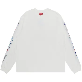 Топ с длинными рукавами Supreme AOI Icons, цвет Белый