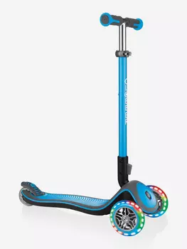 Самокат Globber ELITE DELUXE LIGHTS, Голубой