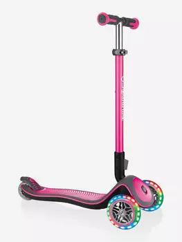 Самокат Globber ELITE DELUXE LIGHTS, Розовый