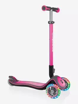 Самокат Globber ELITE DELUXE LIGHTS, Розовый