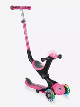 Самокат Globber GO UP DELUXE PLAY LIGHT, Розовый