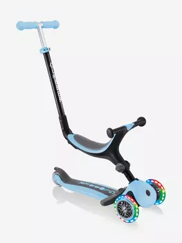 Самокат Globber GO UP FOLDABLE PLUS LIGHTS, Голубой