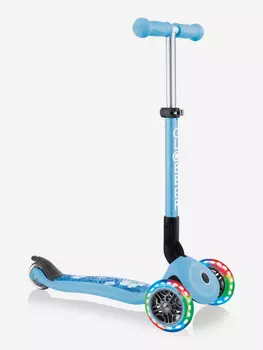 Самокат Globber JUNIOR FOLDABLE FANTASY LIGHTS, Голубой