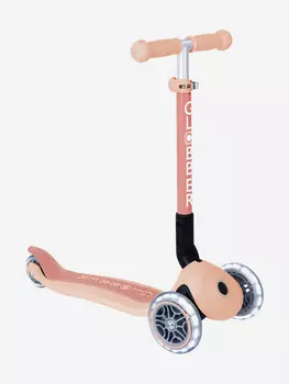 Самокат Globber JUNIOR FOLDABLE LIGHTS ECOLOGIC, Бежевый