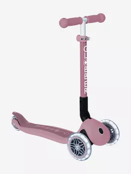 Самокат Globber JUNIOR FOLDABLE LIGHTS ECOLOGIC, Розовый