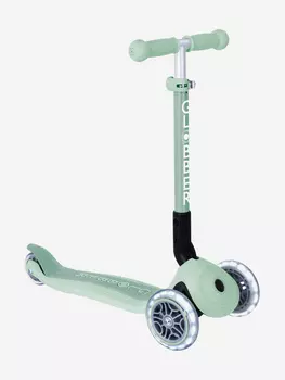 Самокат Globber JUNIOR FOLDABLE LIGHTS ECOLOGIC, Зеленый