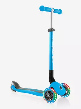 Самокат Globber PRIMO FOLDABLE LIGHTS, Голубой