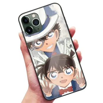 Мягкий силиконовый стеклянный чехол для телефона Detective Conan Jimmy Kudo Anime для iPhone SE 6 6s 7 8 Plus X XR XS 11 12 13 mini Pro Max 6Plus 6sPlus&Soft Silicone Case