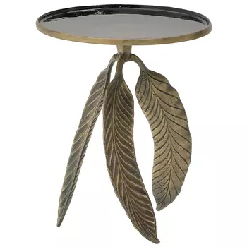 Приставной круглый стол на 3-х ножках в виде листьев Banana Leaves Side Table