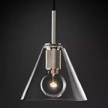 Подвесной светильник RH Utilitaire Funnel Pendant Silver