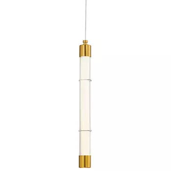 Подвесной светильник в форме цилиндра Trumpet Tube Brass