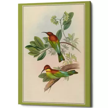 Постер на холсте с изображением птиц Blooming Birds Poster