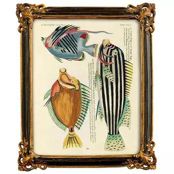 Постер в багетной раме Seabed Print 7