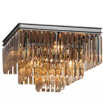 Потолочный светильник ODEON Amber GLASS 3-TIER Янтарное стекло 52 см