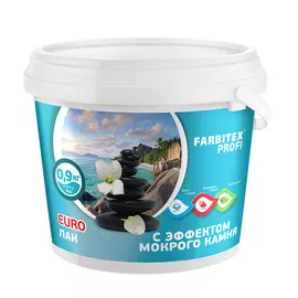 лак акриловый с эффектом мокрого камня farbitex profi 0.9л