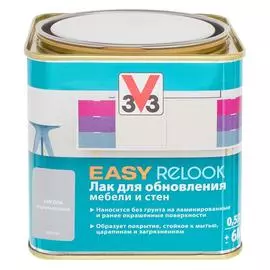 лак для мебели easy relook v33 полуматовая ангора 0.5л.