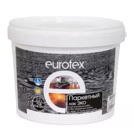 лак eurotex паркетный полуматовый 2,2л
