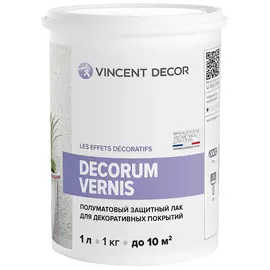 лак vincent decor decorum vernis полуматовый 1л