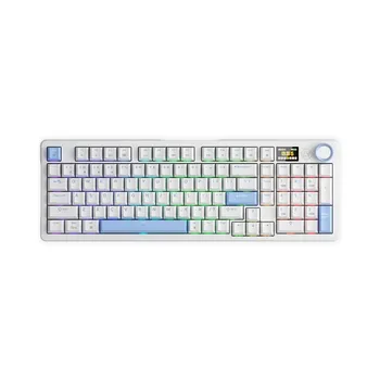 Игровая клавиатура James Donkey RS2 3.0, Silver, белый/голубой, английская раскладка