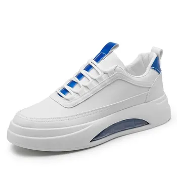 Fashion Men s Casual Sneakers Solid Color Fashionable White Platform Shoes Hard-Wearing Non-slip Men Sports Shoe Tenis Masculino Homem 39 белый
