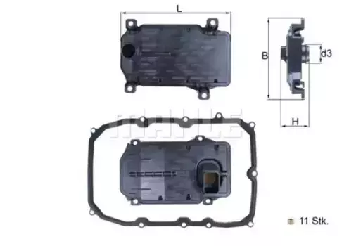 Фильтр АКПП MAHLE HX187KIT
