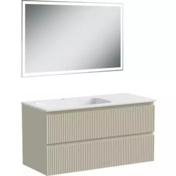 Мебель для ванной Sancos Snob R 100х45 левая, Beige Soft