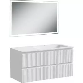Мебель для ванной Sancos Snob T 100х45 правая, Bianco