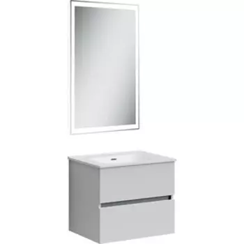 Мебель для ванной Sancos Urban 60 два ящика, белый глянец
