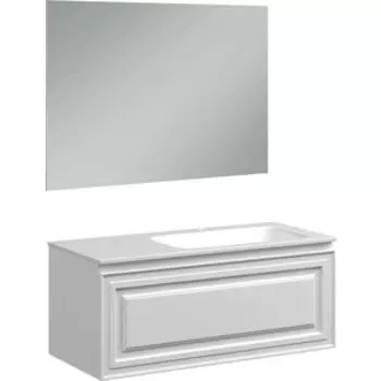 Мебель для ванной Sancos Very 100х45 правая, Bianco