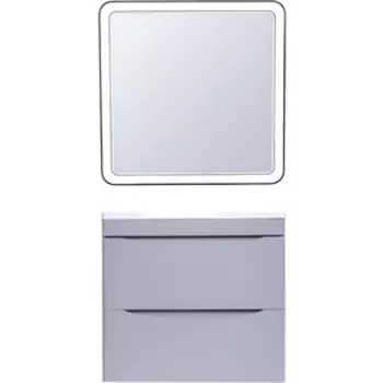 Мебель для ванной Style line Бергамо мини 60х35 Люкс Plus подвесная, серая