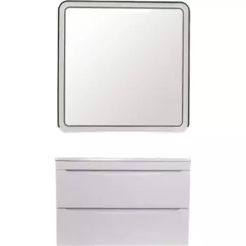 Мебель для ванной Style line Бергамо мини 90х35 подвесная, антискрейтч белый