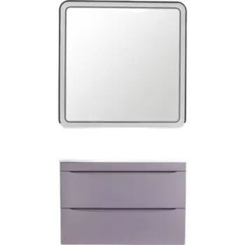 Мебель для ванной Style line Бергамо мини 90х35 подвесная, антискрейтч серый