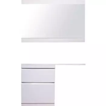 Мебель для ванной Style line Даллас Люкс 68 (130L) напольная, под стиральную машину, белая эмаль