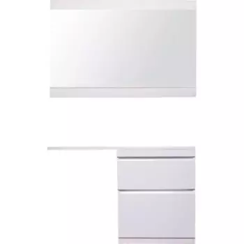 Мебель для ванной Style line Даллас Люкс 68 (130R) напольная, под стиральную машину, белая