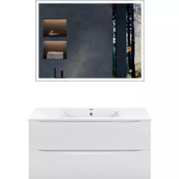Мебель для ванной Vincea Mia 100х46 G.White