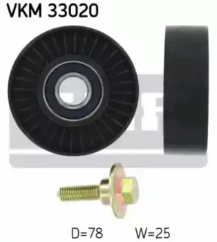 ролик обводной ремня генератора!\ Citroen C5, Peugeot 307/406/607 1.8/2.0 16V 00> VKM33020 SKF