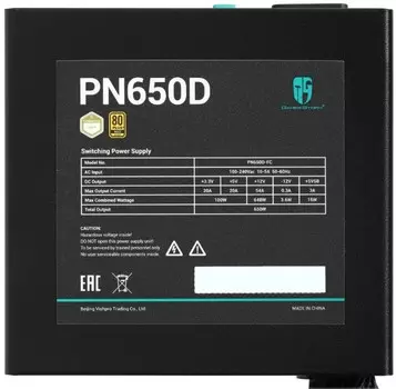 Блок питания ATX Deepcool GAMERSTORM PN650D 650W, 80+ GOLD, 12VHPWR